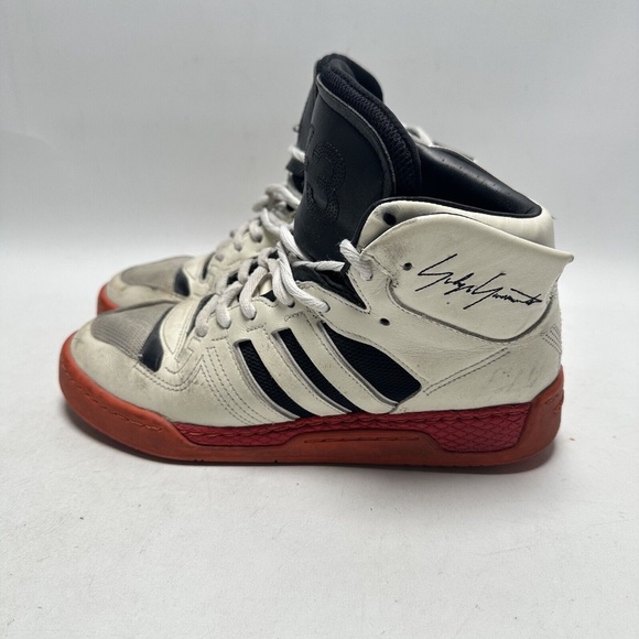 Y-3 Hayworth Yohji Yamamoto Adidas White/Red High Top Basketball Sneaker Sz 9 main image 5
